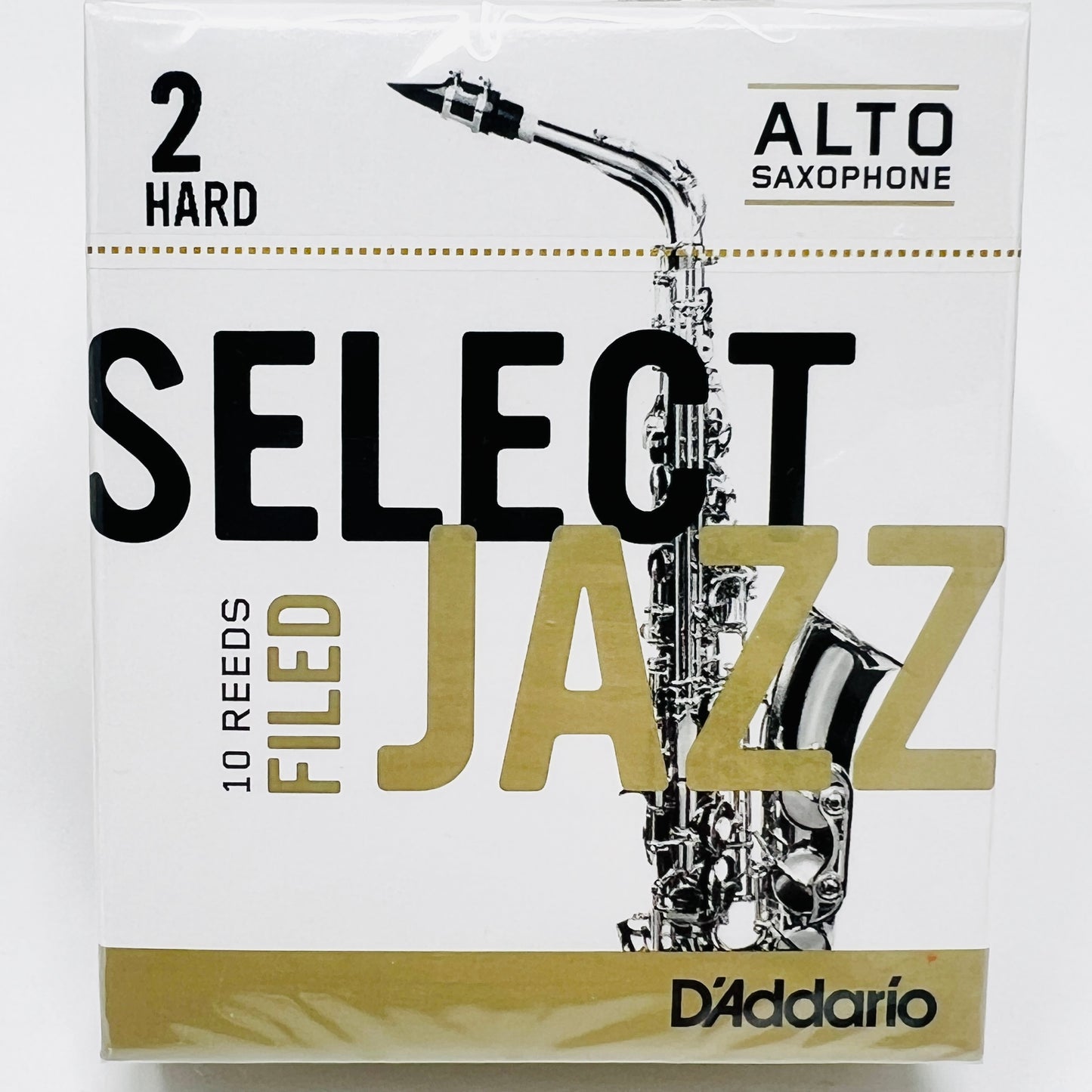 D'Addario Select Jazz Filed Reeds – Alto Sax 10-Pack - Limited Stock, Discontinued Model - Reeds For Less