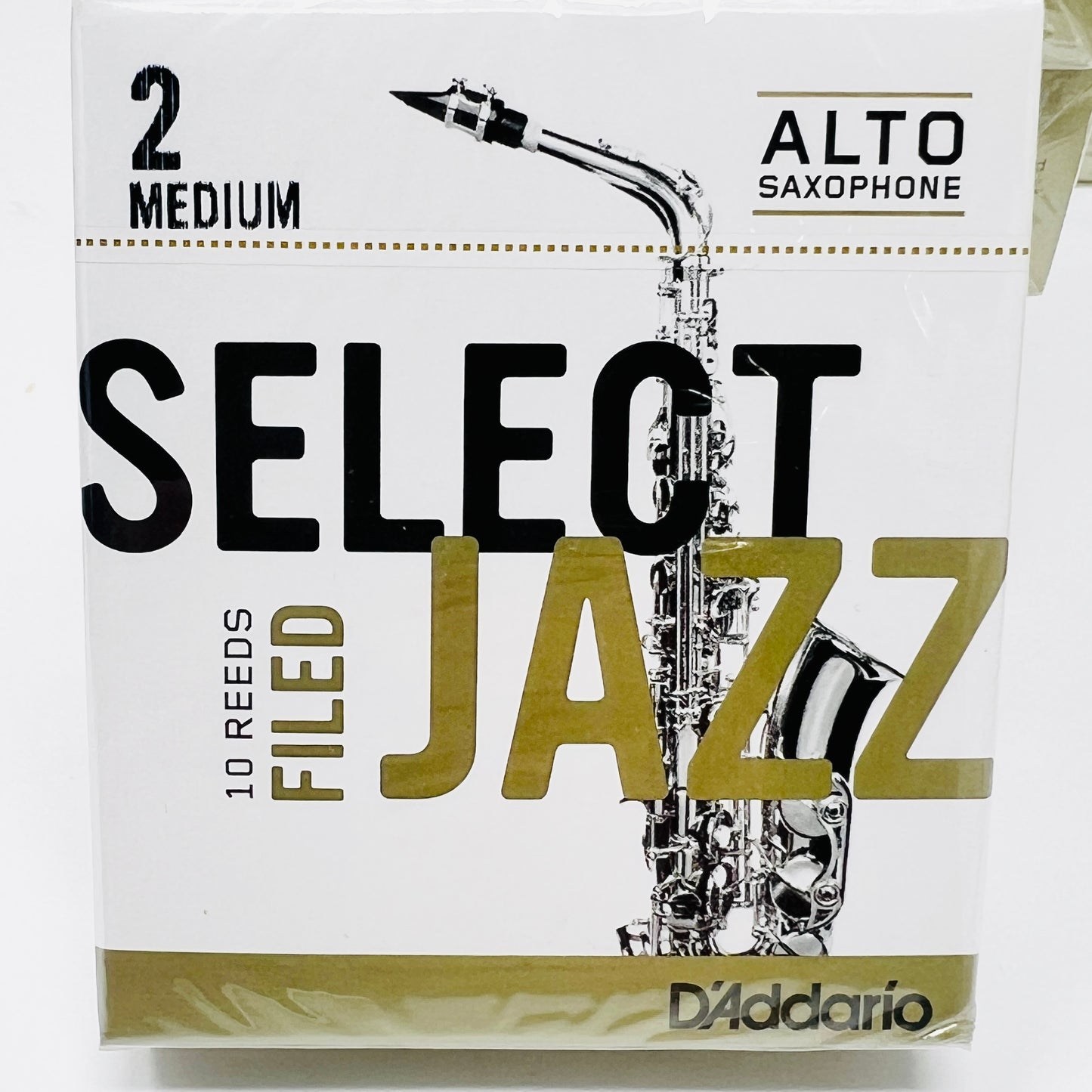 D'Addario Select Jazz Filed Reeds – Alto Sax 10-Pack - Limited Stock, Discontinued Model - Reeds For Less