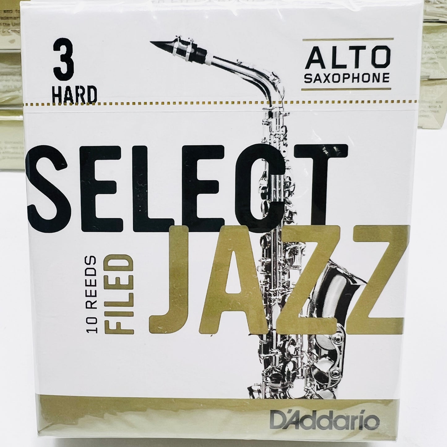 D'Addario Select Jazz Filed Reeds – Alto Sax 10-Pack - Limited Stock, Discontinued Model - Reeds For Less
