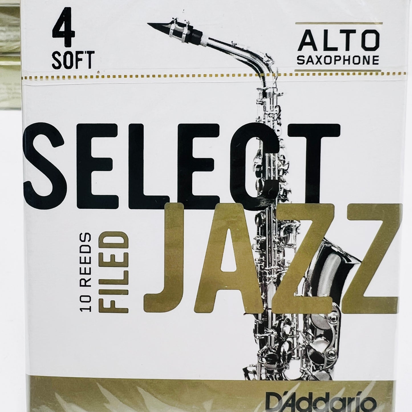 D'Addario Select Jazz Filed Reeds – Alto Sax 10-Pack - Limited Stock, Discontinued Model - Reeds For Less