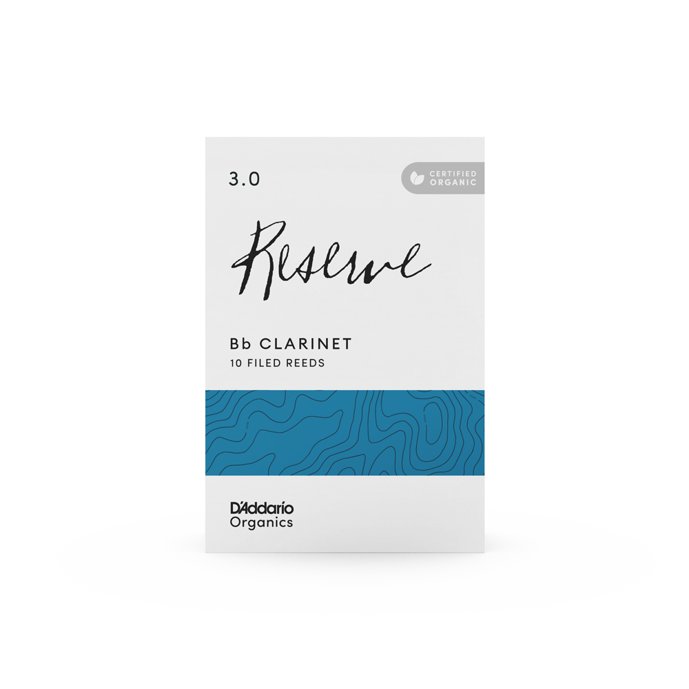 D'Addario Organic Reserve, Bb Clarinet Reeds - Box of 10 - Reeds For Less