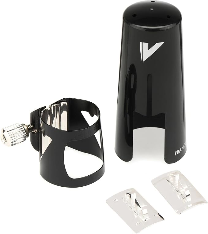 Vandoren Optimum Bb Clarinet Ligature - Silver Plated with Plastic Cap