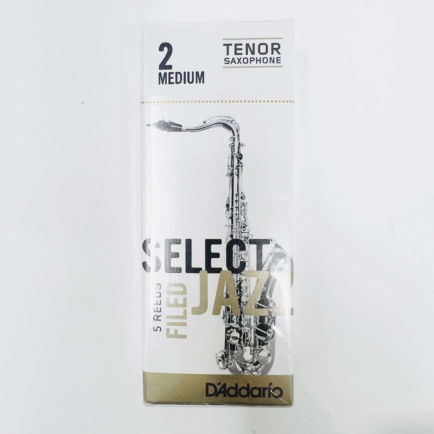 D'Addario Select Jazz Filed Reeds – Tenor Sax 5-Pack - Limited Stock, Discontinued Model - Reeds For Less