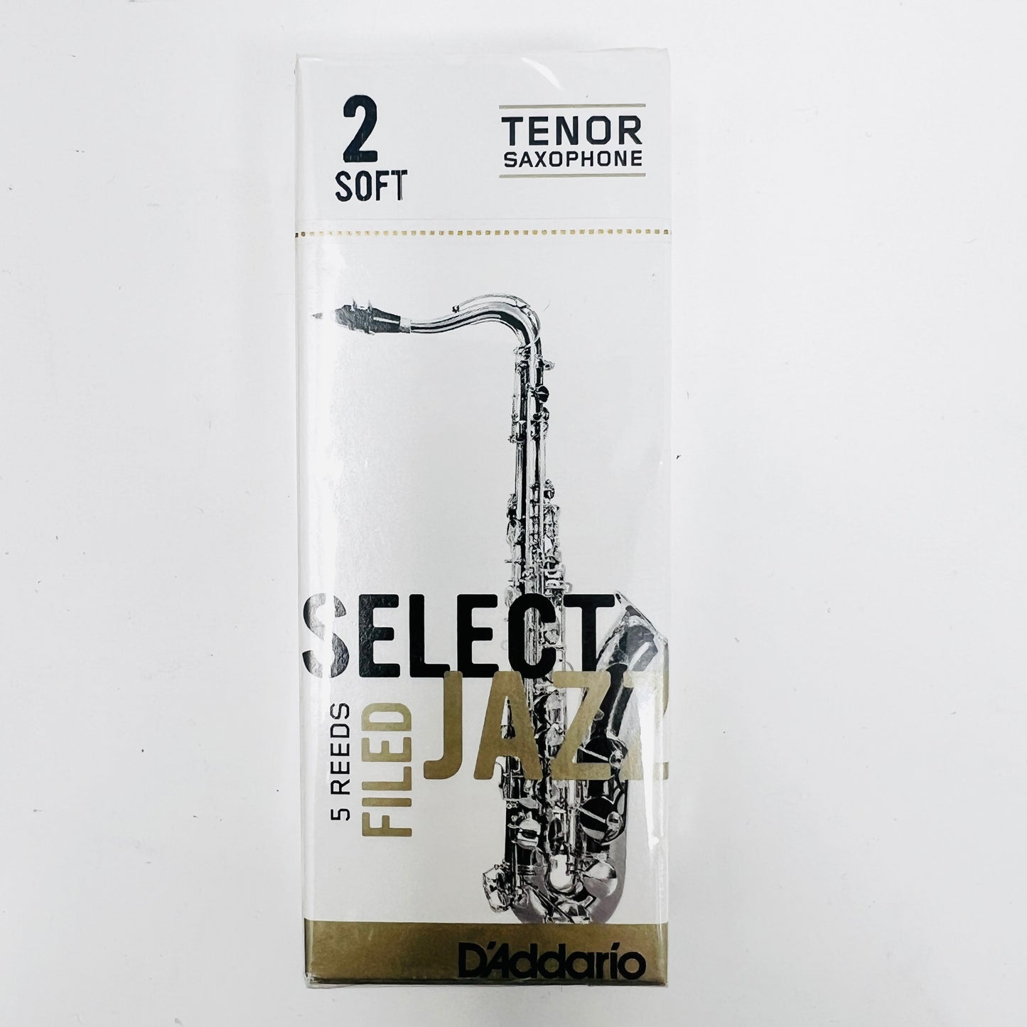 D'Addario Select Jazz Filed Reeds – Tenor Sax 5-Pack - Limited Stock, Discontinued Model - Reeds For Less
