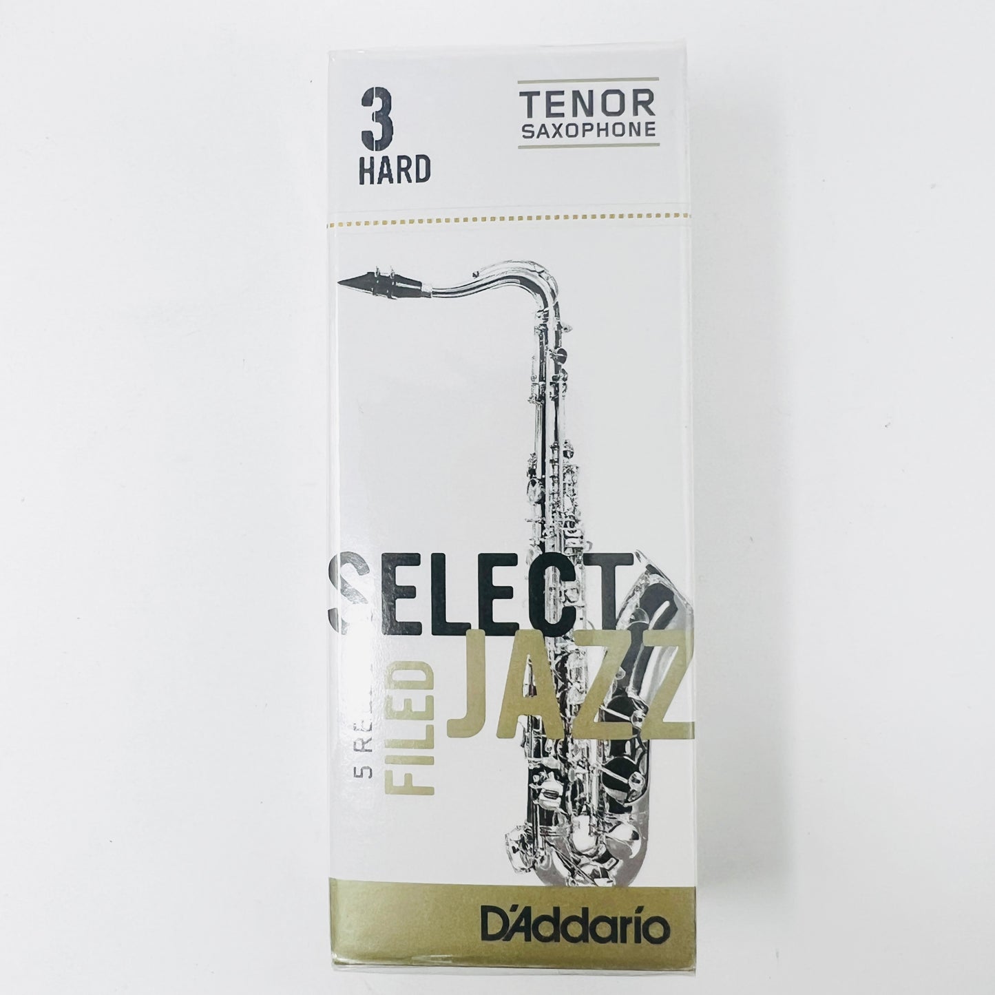D'Addario Select Jazz Filed Reeds – Tenor Sax 5-Pack - Limited Stock, Discontinued Model - Reeds For Less