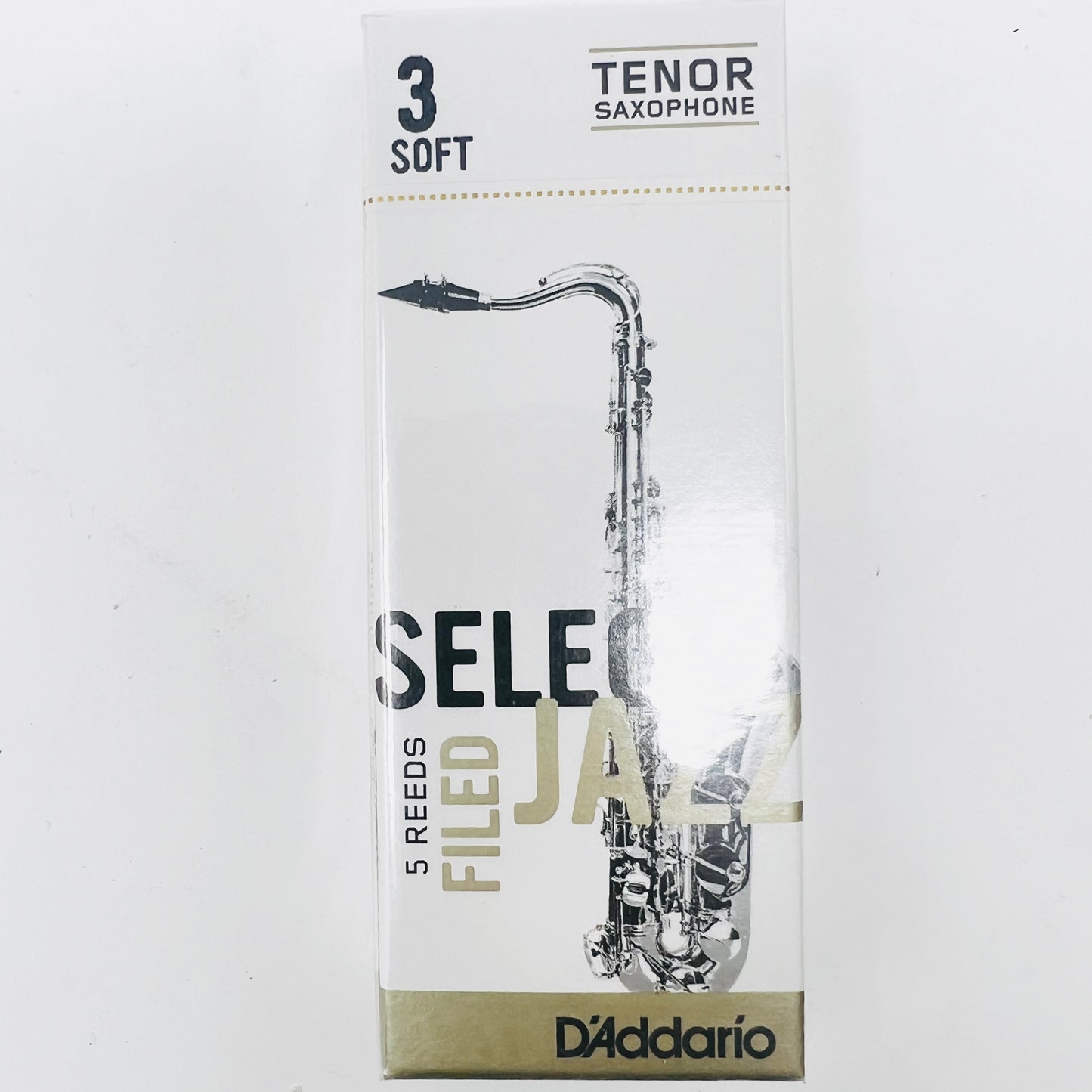 D'Addario Select Jazz Filed Reeds – Tenor Sax 5-Pack - Limited Stock, Discontinued Model - Reeds For Less