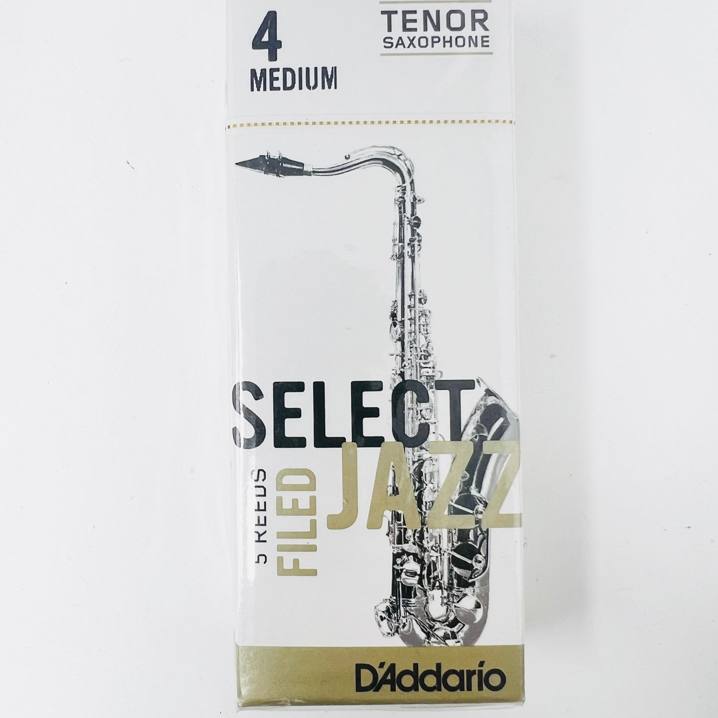 D'Addario Select Jazz Filed Reeds – Tenor Sax 5-Pack - Limited Stock, Discontinued Model - Reeds For Less