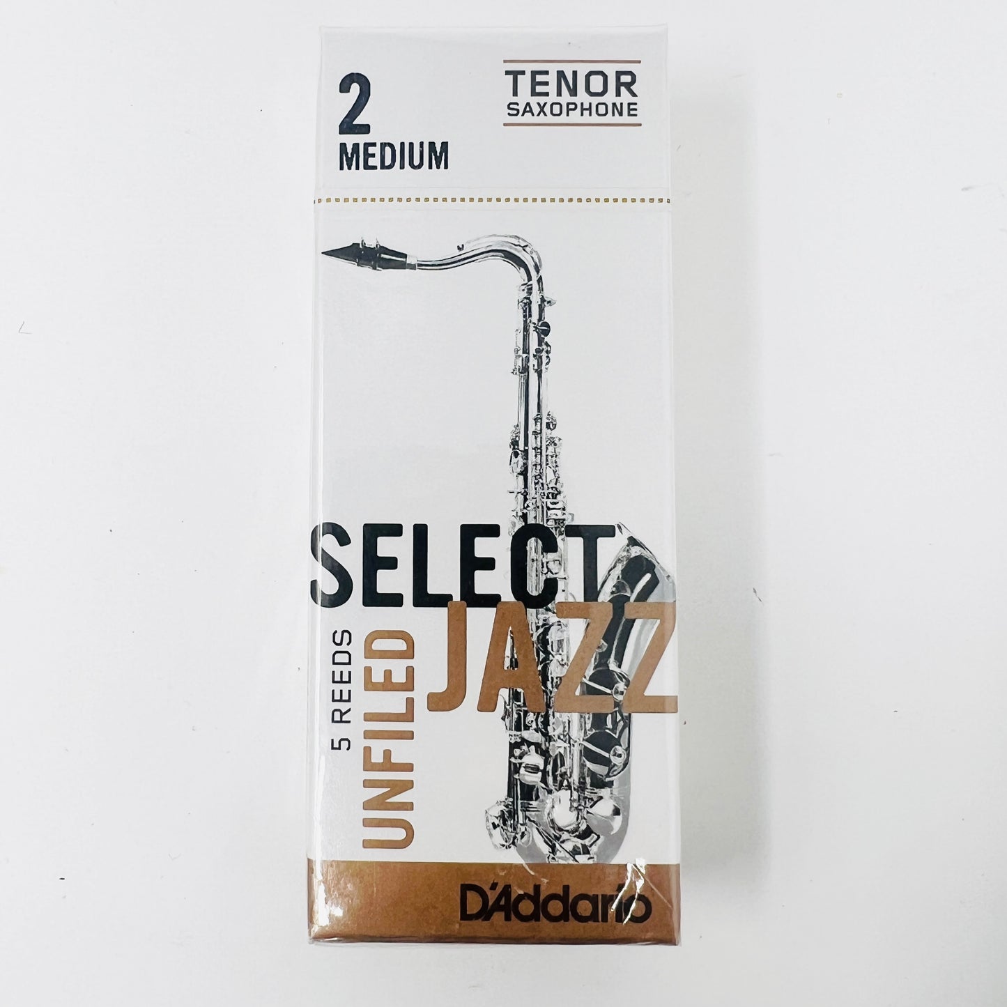 D'Addario Select Jazz Unfiled Reeds – Tenor Sax 5-Pack - Limited Stock, Discontinued Model - Reeds For Less
