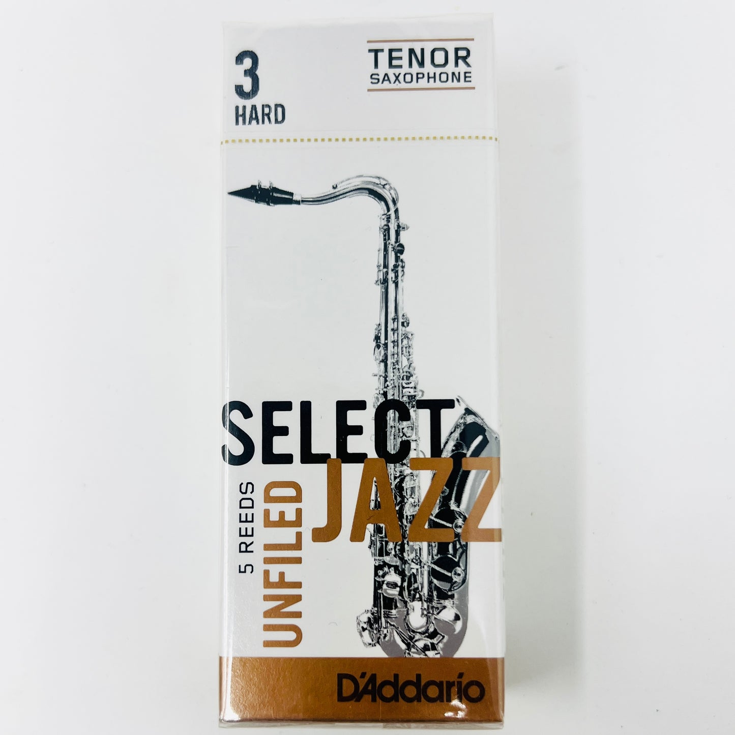 D'Addario Select Jazz Unfiled Reeds – Tenor Sax 5-Pack - Limited Stock, Discontinued Model - Reeds For Less