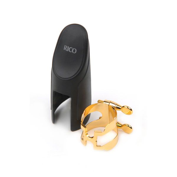H-Ligature and Cap for Alto Saxophone, Gold-Plated - Reeds For Less