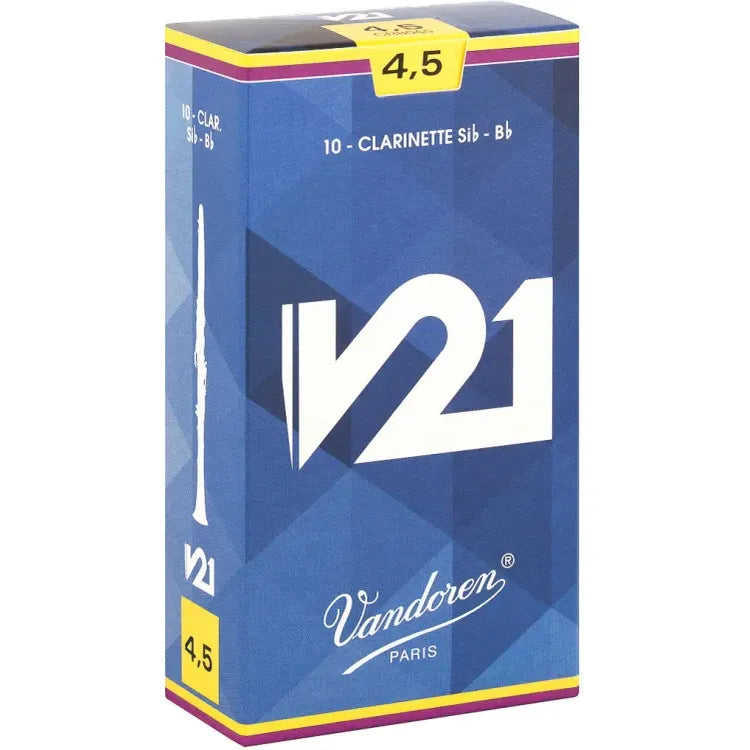 Vandoren V21 Bb Clarinet Reeds – Box of 10 - Reeds For Less