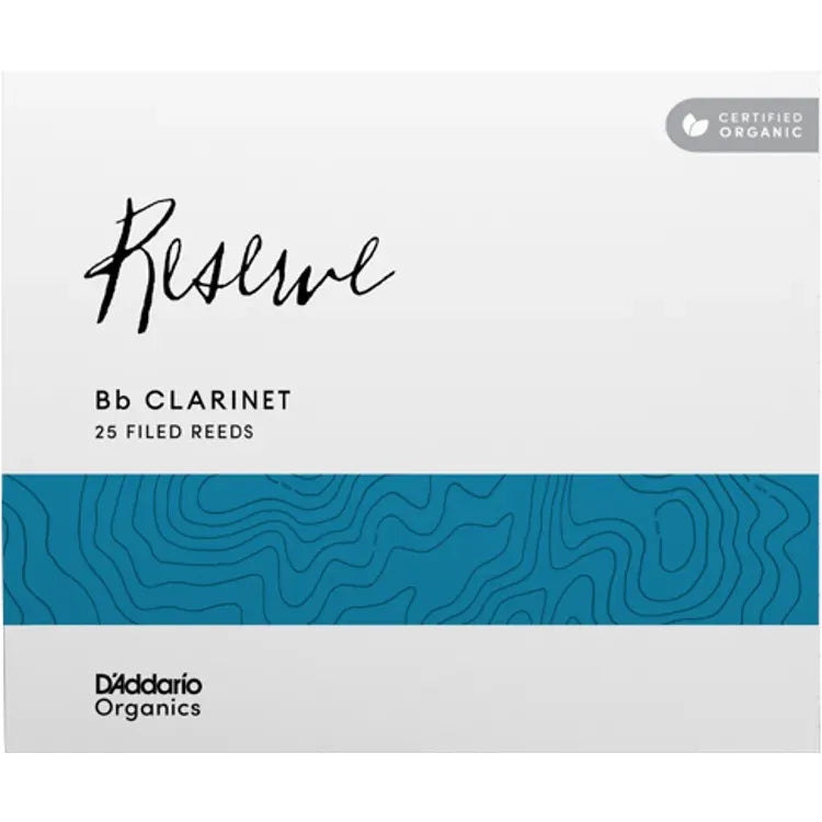 D'Addario Organic Reserve Classic, Bb Clarinet Reeds - Bulk 25 - Reeds For Less