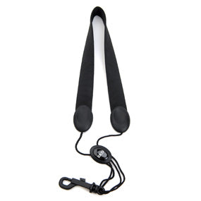 Rico Fabric Sax Strap (Black) with Plastic Snap Hook, Tenor/Baritone Saxophone - Bari Sax - Reeds For Less