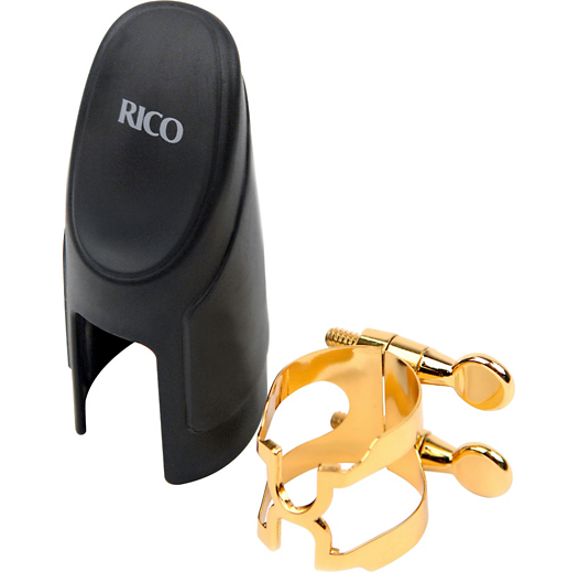 H-Ligature and Cap for Soprano Saxophone, Gold-Plated - Reeds For Less