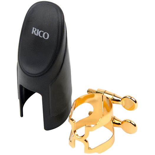 H-Ligature and Cap for Soprano Saxophone, Gold-Plated - Reeds For Less