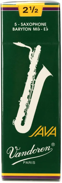 Vandoren Java Green Baritone Saxophone Reeds - Box of 5 - Bari Sax