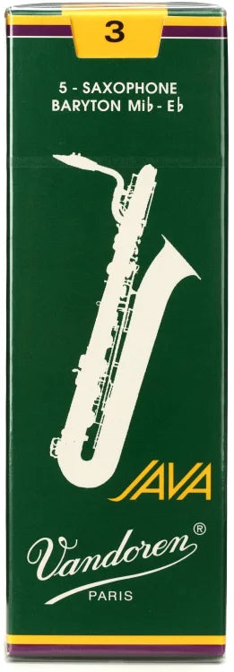 Vandoren Java Green Baritone Saxophone Reeds - Box of 5 - Bari Sax