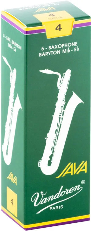 Vandoren Java Green Baritone Saxophone Reeds - Box of 5 - Bari Sax