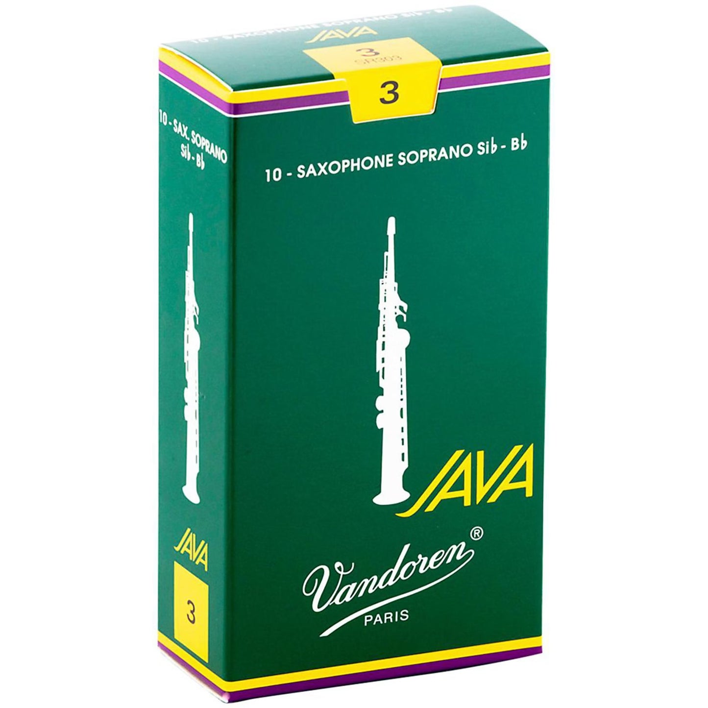 Vandoren Java Green Soprano Saxophone Reeds - Box of 10