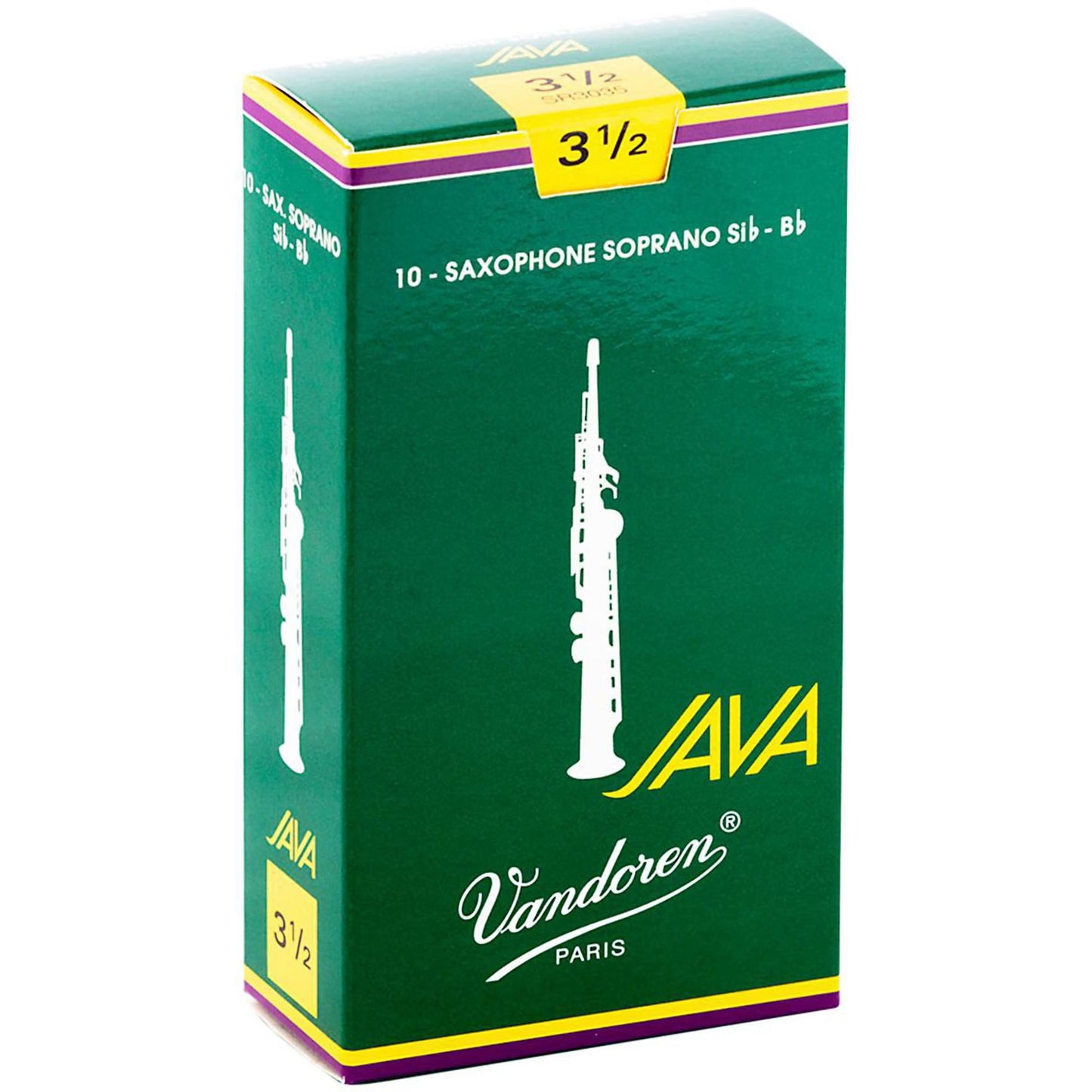 Vandoren Java Green Soprano Saxophone Reeds - Box of 10