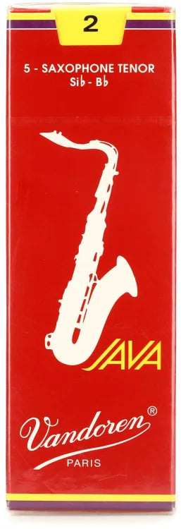Vandoren Java Red Tenor Saxophone Reeds – Box of 5