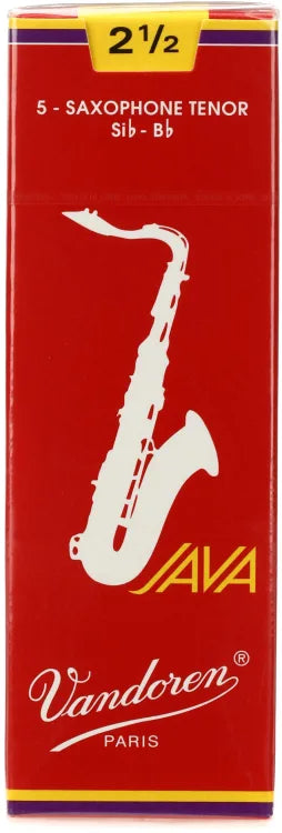 Vandoren Java Red Tenor Saxophone Reeds – Box of 5