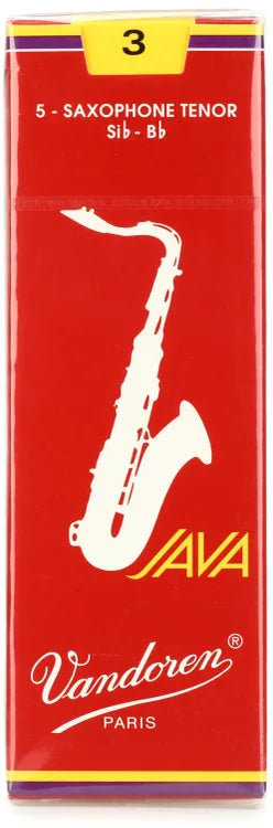 Vandoren Java Red Tenor Saxophone Reeds – Box of 5