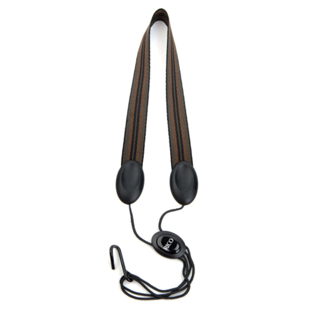 Rico Fabric Sax Strap (Patterns) with Metal Hook, Tenor/Baritone - Bari Sax - Reeds For Less