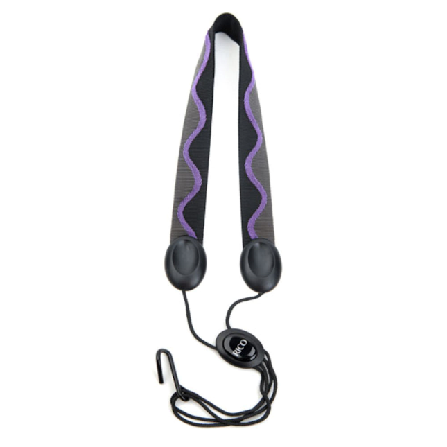Rico Fabric Sax Strap (Patterns) with Metal Hook, Alto/Soprano Saxophone - Reeds For Less
