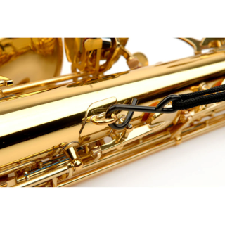 Rico Fabric Sax Strap (Black) with Metal Hook, Soprano/Alto Saxophone