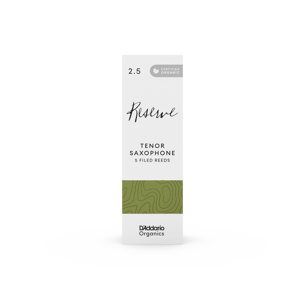 D'Addario Organic Reserve, Tenor Saxophone Reeds - Box of 5 - Reeds For Less