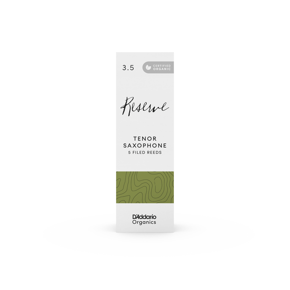 D'Addario Organic Reserve, Tenor Saxophone Reeds - Box of 5 - Reeds For Less