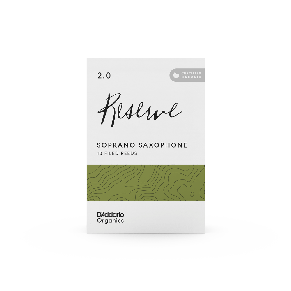 D'Addario Organic Reserve Soprano Saxophone Reeds - Box of 10 - Reeds For Less