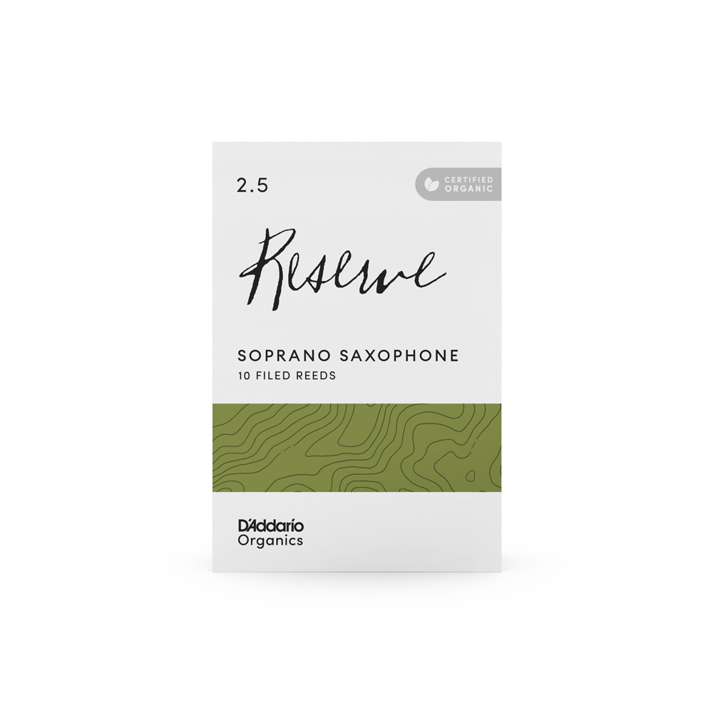 D'Addario Organic Reserve Soprano Saxophone Reeds - Box of 10 - Reeds For Less