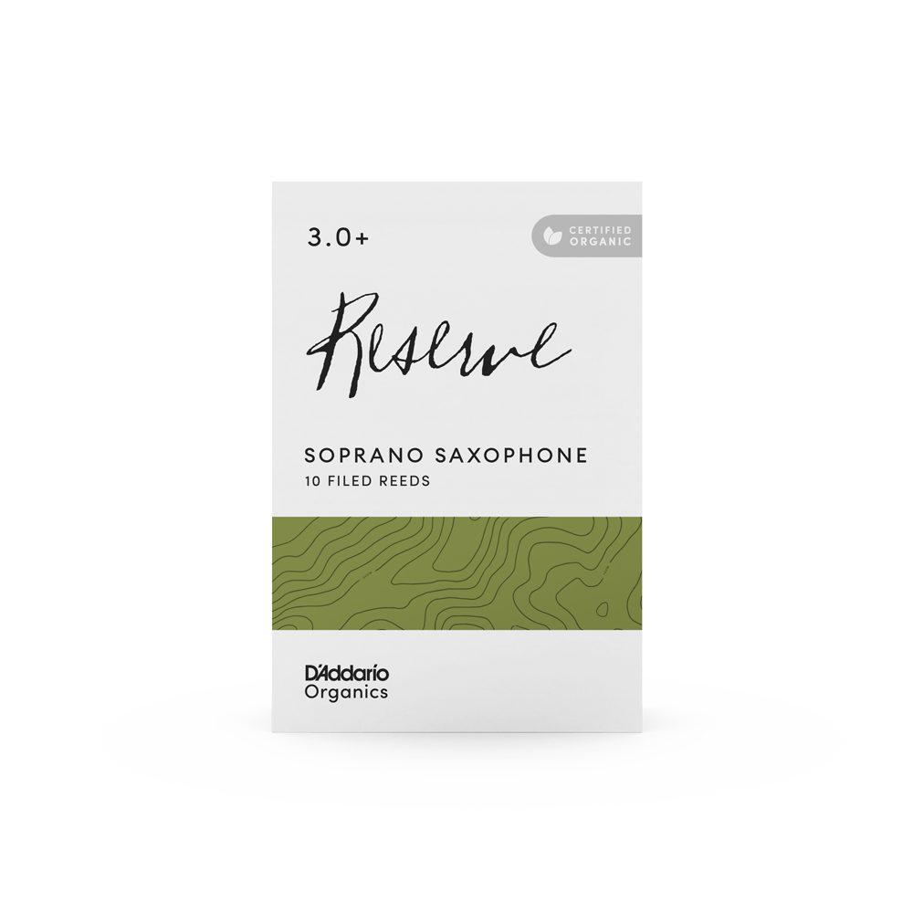 D'Addario Organic Reserve Soprano Saxophone Reeds - Box of 10 - Reeds For Less