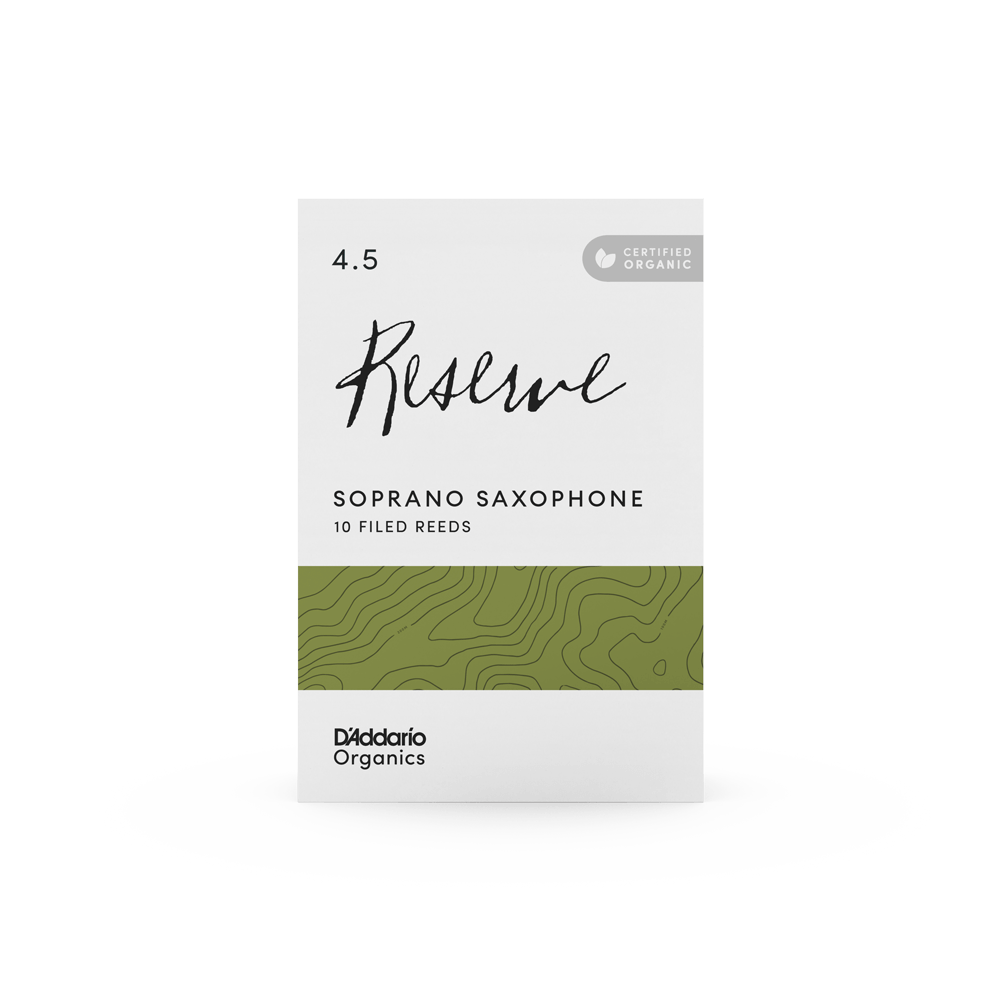D'Addario Organic Reserve Soprano Saxophone Reeds - Box of 10 - Reeds For Less