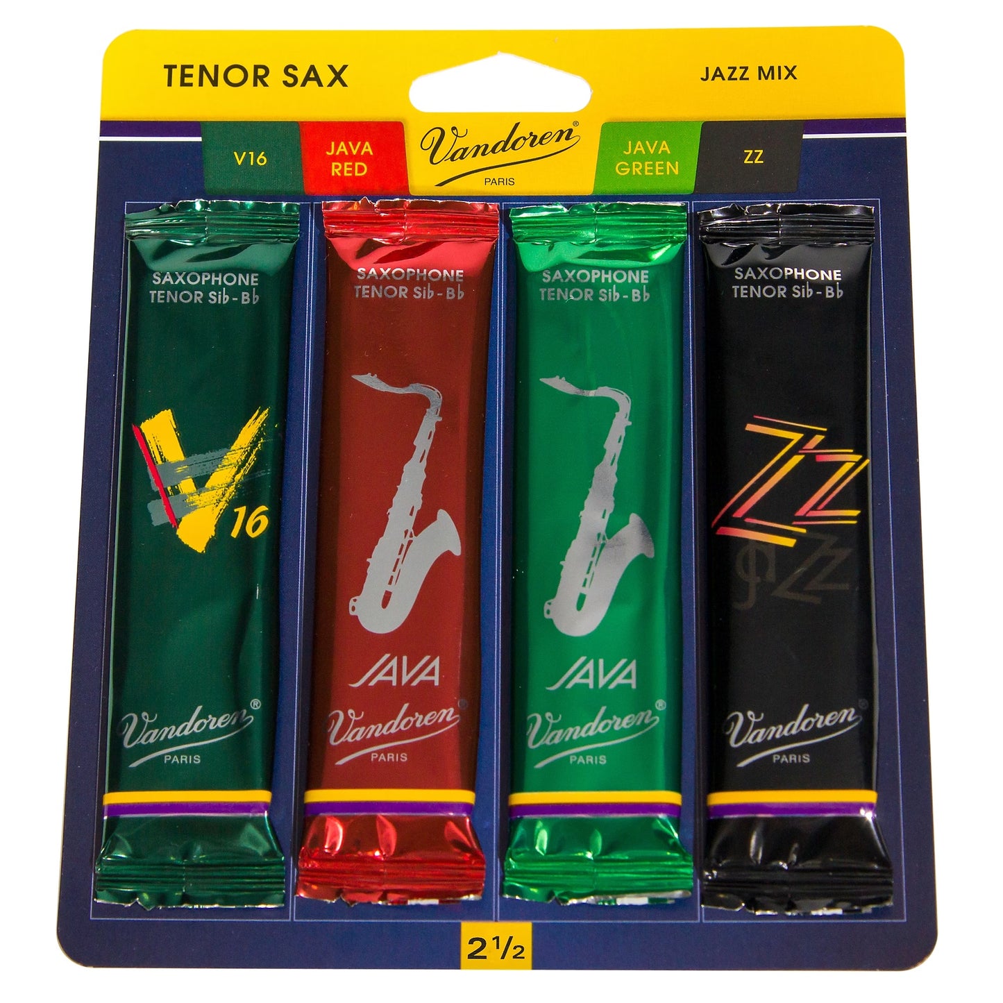 Vandoren Tenor Saxophone Jazz Reed Sample Pack