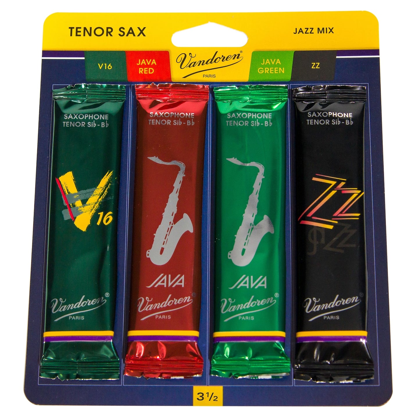 Vandoren Tenor Saxophone Jazz Reed Sample Pack