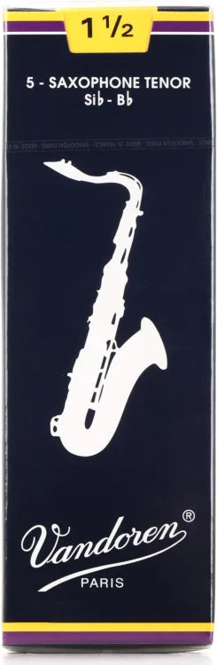Vandoren Traditional Tenor Saxophone Reeds - 3-Pack or Box of 5 - Reeds For Less