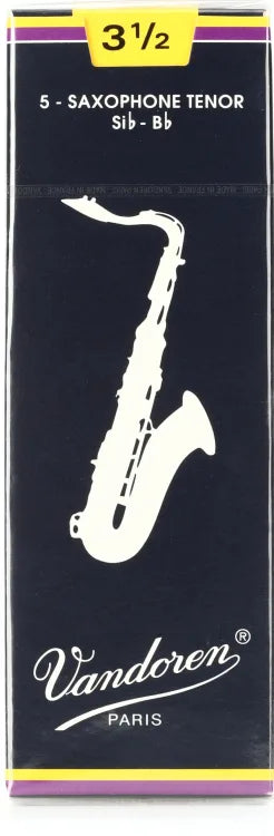 Vandoren Traditional Tenor Saxophone Reeds - 3-Pack or Box of 5 - Reeds For Less