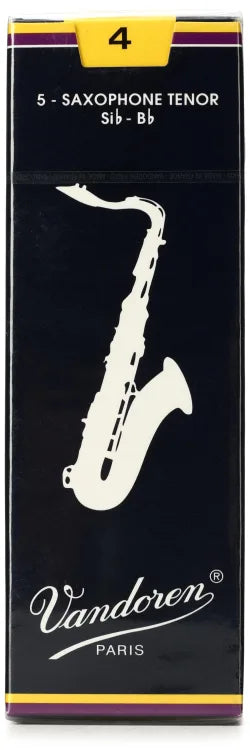 Vandoren Traditional Tenor Saxophone Reeds - 3-Pack or Box of 5 - Reeds For Less