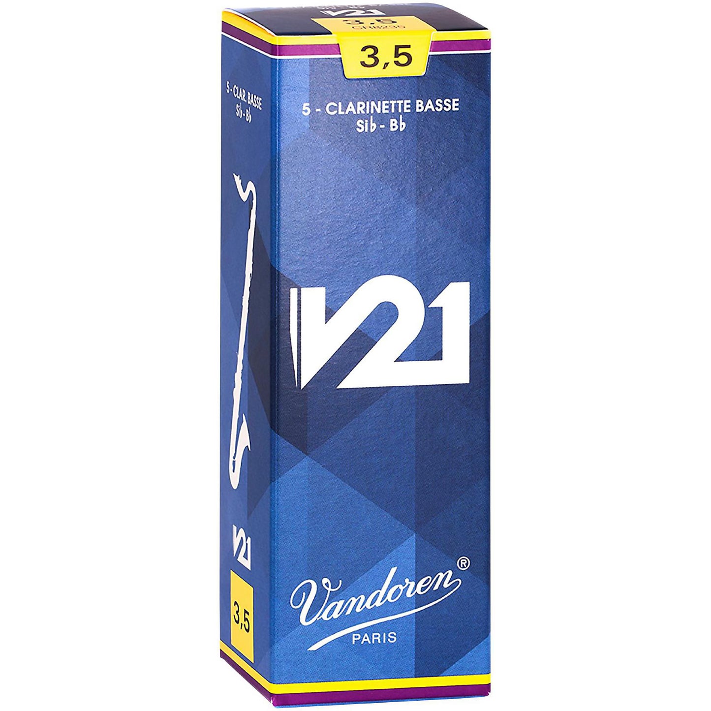 Vandoren V21 Bass Clarinet Reeds - Box of 5
