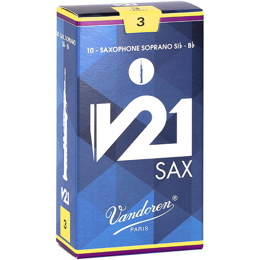 Vandoren V21 Soprano Sax Reeds - Box of 10 - Reeds For Less