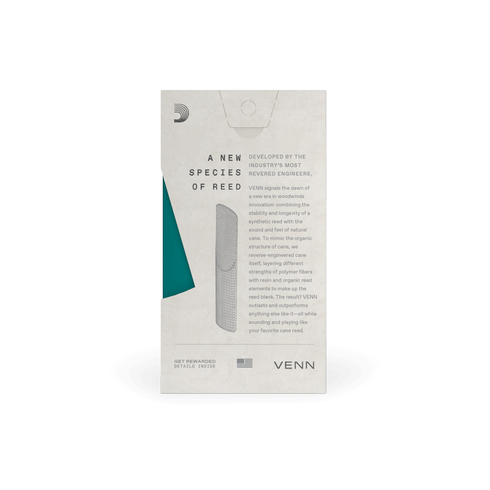 D'Addario VENN, Bb Clarinet Reeds - Reeds For Less
