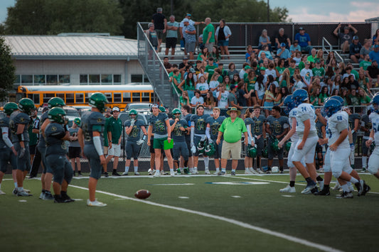 Football Team at practice game