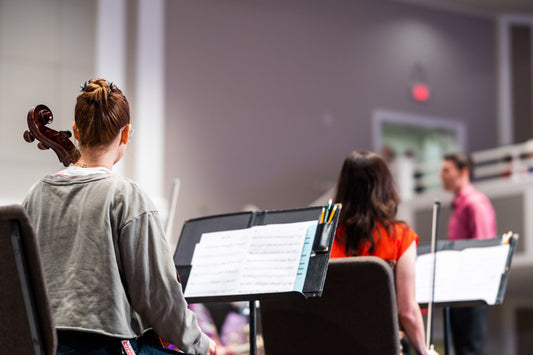 Students in School music Class