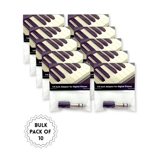 Ten-pack of 1/4-inch audio adapter plugs