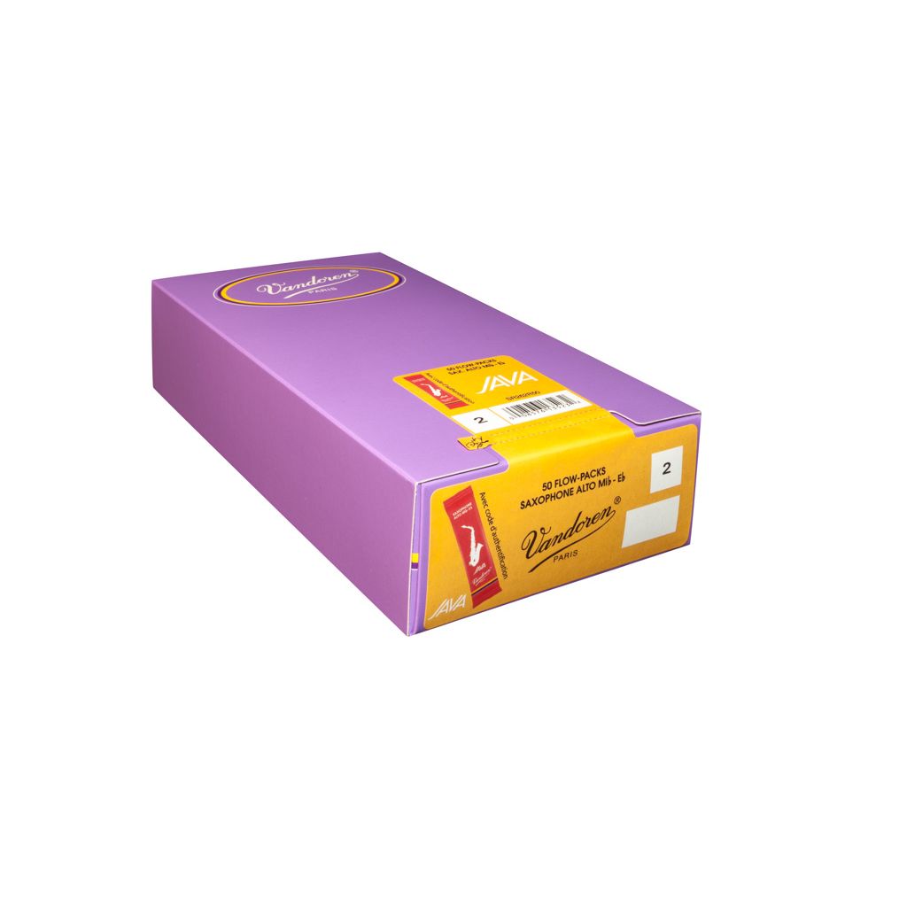 Vandoren Java Red Alto Saxophone Reeds — box of 50