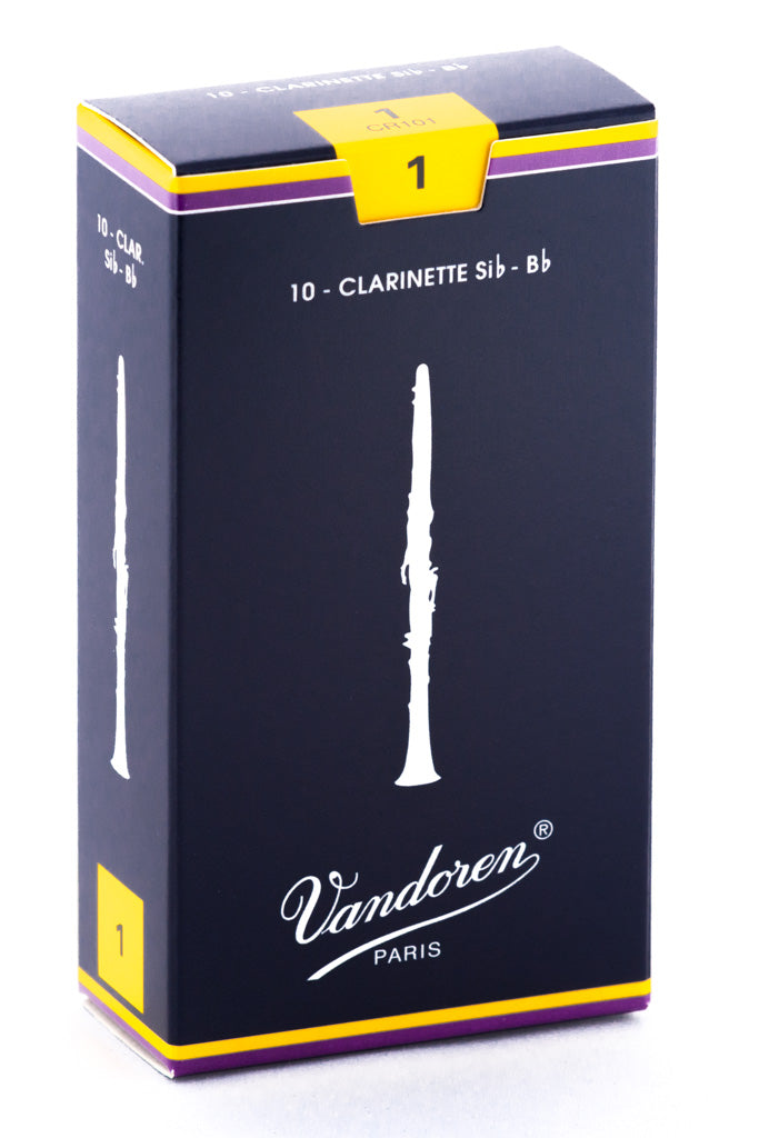 Vandoren Traditional Bb Clarinet Reeds — strength 1