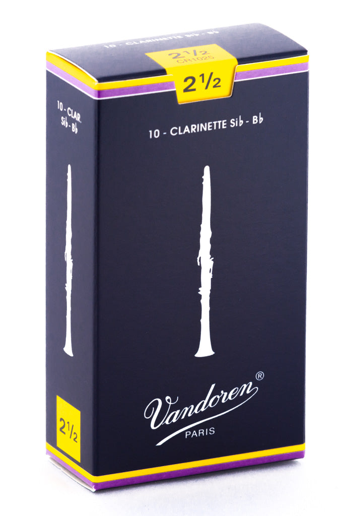 Vandoren Traditional Bb Clarinet Reeds — strength 2.5